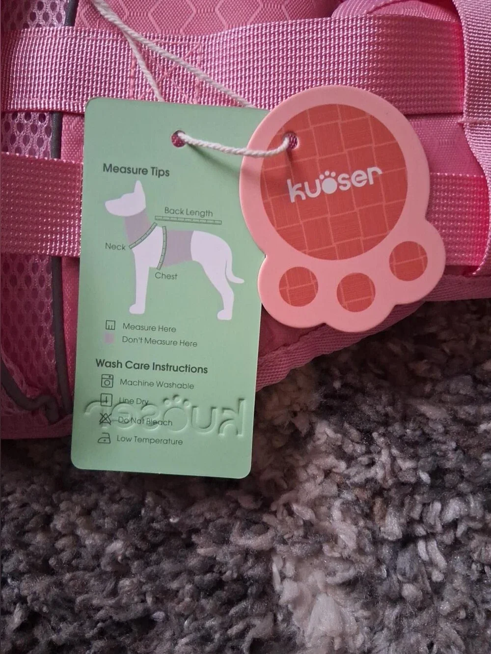 Pink Dog Harness - XS